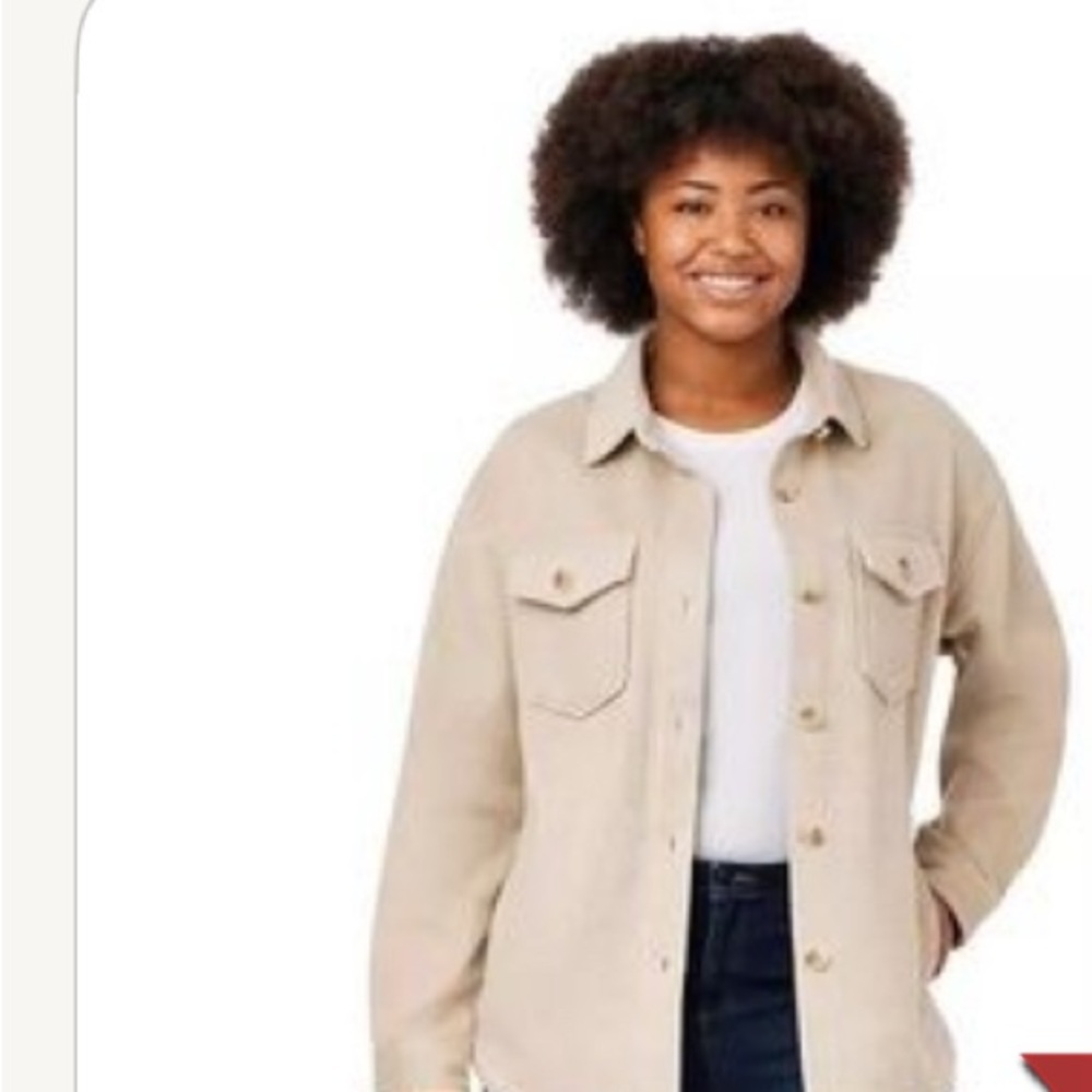 Members Mark Tan  Relaxed  Fit Shaket woman XS